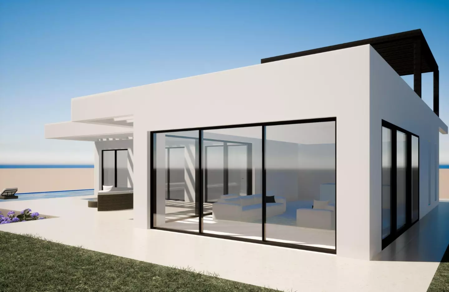 Villa Eagle in Mijas - Außenansicht Foto 1
